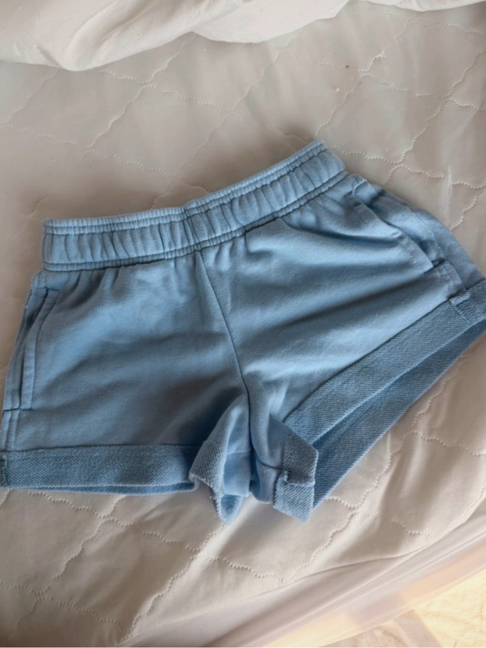 Yogalicious Light Blue Knit Lounge Shorts